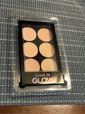 Shimmering Highlighter Palette - Peachy Nude Glow